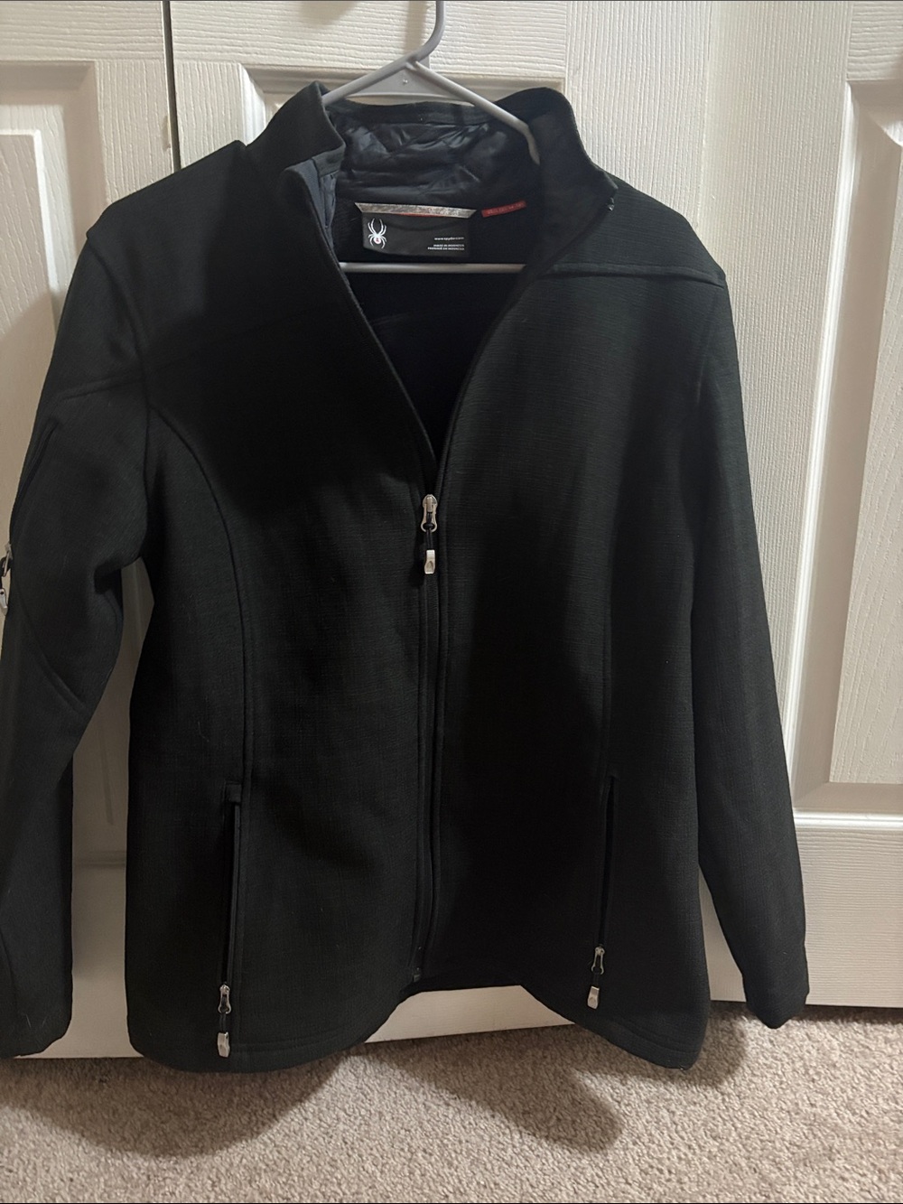 Spyder Women’s Black Full-Zip Utility Softshell Jacket